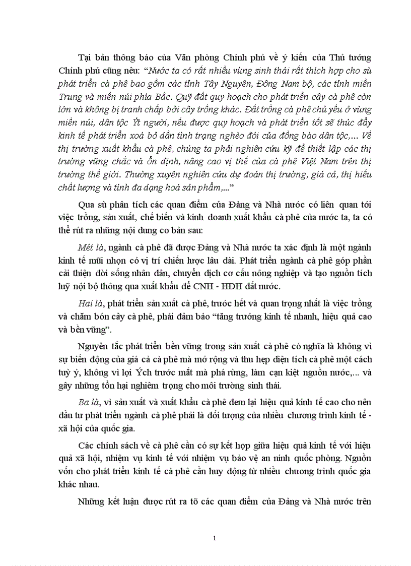 image for page Phương hướng và giải pháp nhằm đẩy mạnh xuất khẩu cà phê Việt Nam giai đoạn 2002 2010 1