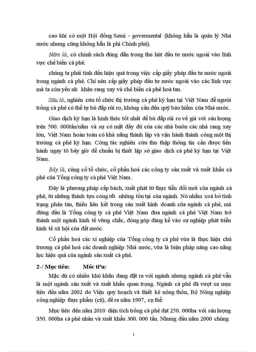 image for page Phương hướng và giải pháp nhằm đẩy mạnh xuất khẩu cà phê Việt Nam giai đoạn 2002 2010 1