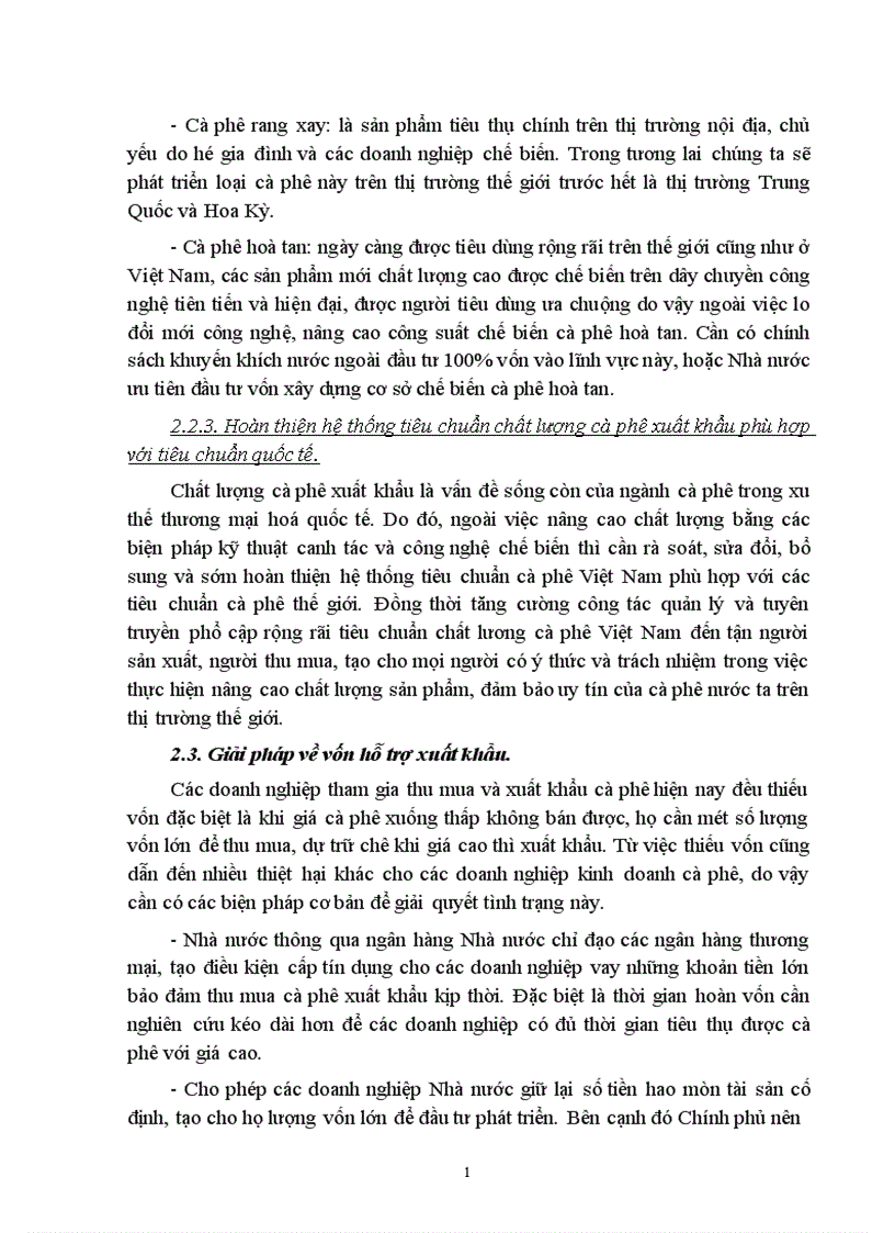 image for page Phương hướng và giải pháp nhằm đẩy mạnh xuất khẩu cà phê Việt Nam giai đoạn 2002 2010 1