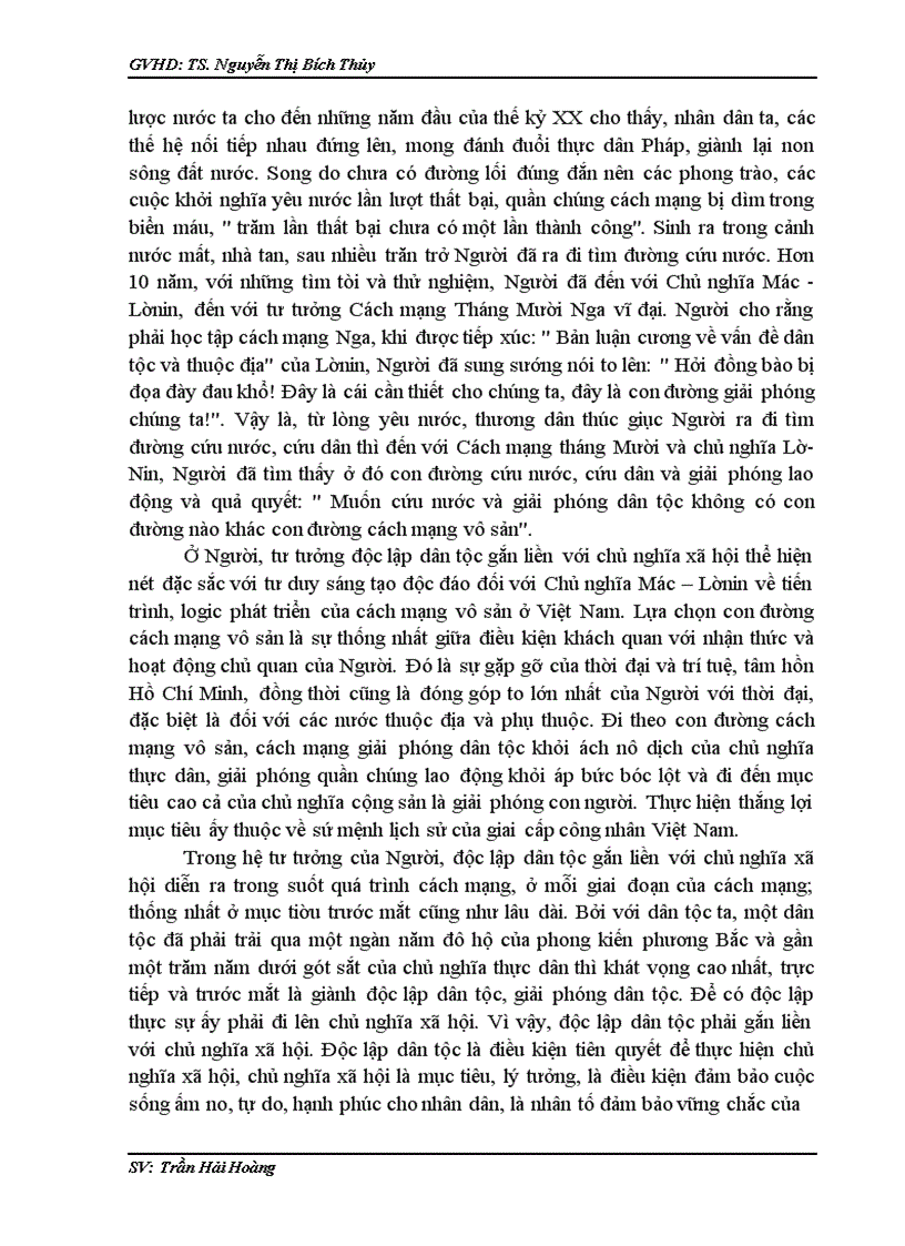 image for page Mối quan hệ giữa độc lập dân tộc và chủ nghĩa xã hội trong tư tưởng của Người