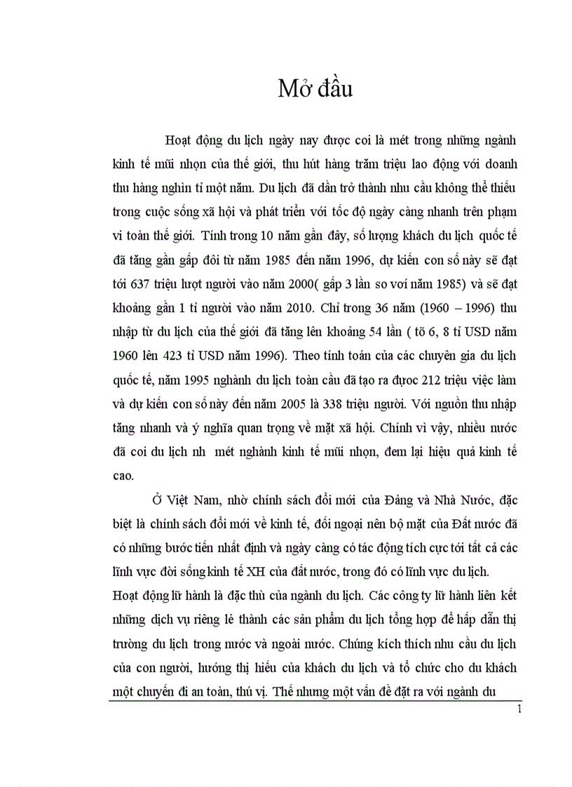 image for page Thực trạng và một số giải pháp nhằm hoàn thiện chính sách sản phẩm tại công ty du lịch và thương mại Thủ Đô