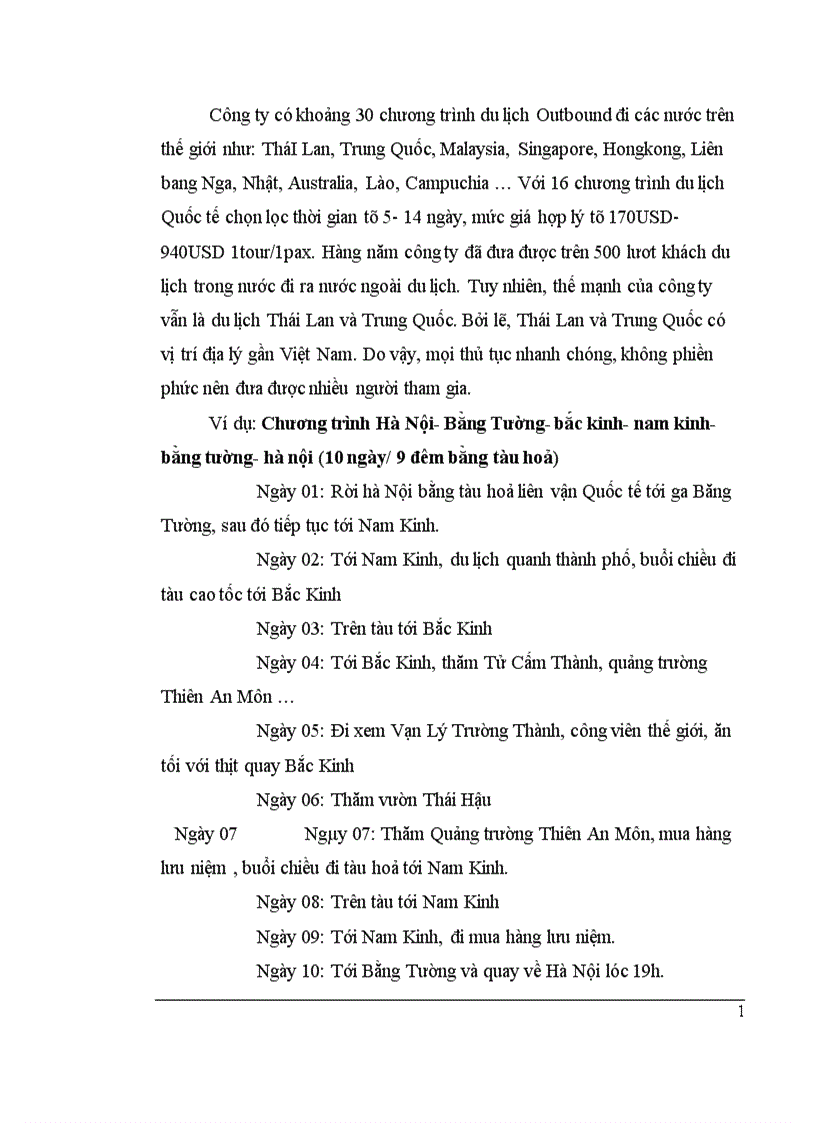 image for page Thực trạng và một số giải pháp nhằm hoàn thiện chính sách sản phẩm tại công ty du lịch và thương mại Thủ Đô