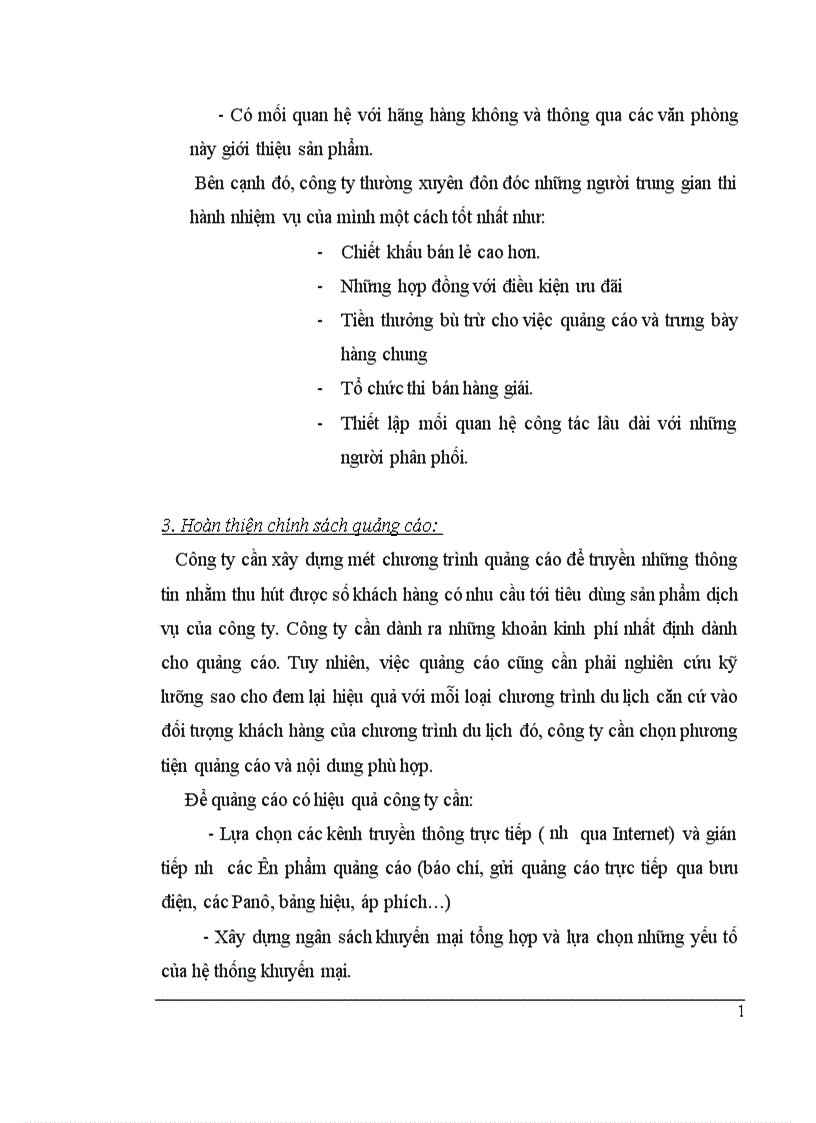 image for page Thực trạng và một số giải pháp nhằm hoàn thiện chính sách sản phẩm tại công ty du lịch và thương mại Thủ Đô