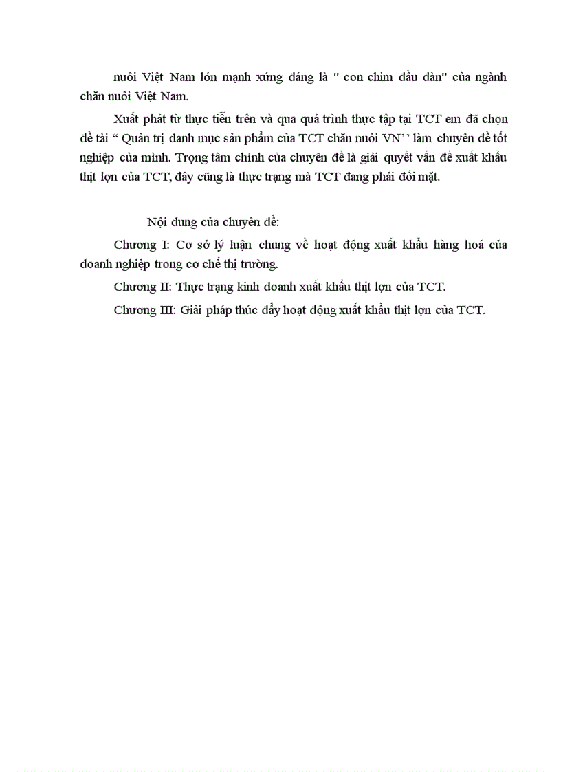 image for page Quản trị danh mục sản phẩm của TCT chăn nuôi VN 1