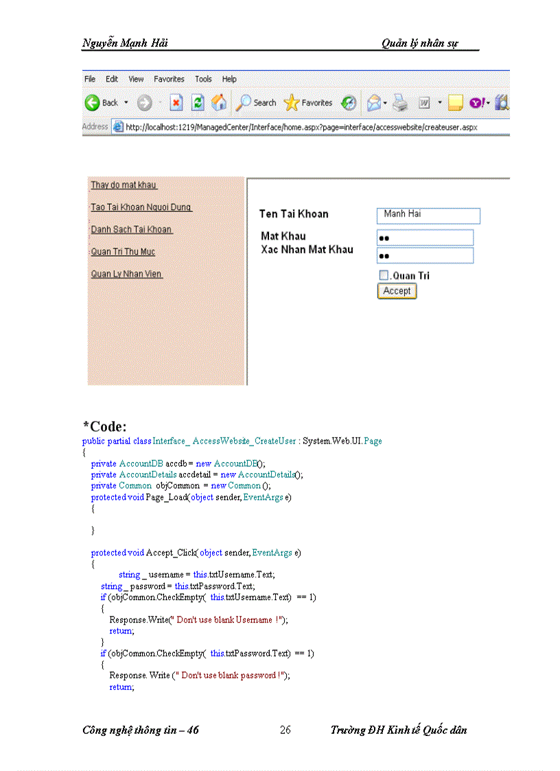 image for page Cấu trúc chương trình được áp dụng mô hình mvc