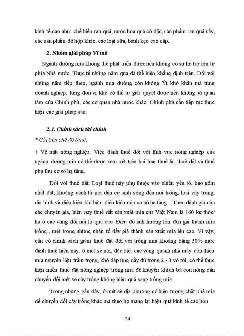 image for page Thực trạng sản xuất và khả năng cạnh tranh của sản xuất đường mía ở Việt Nam