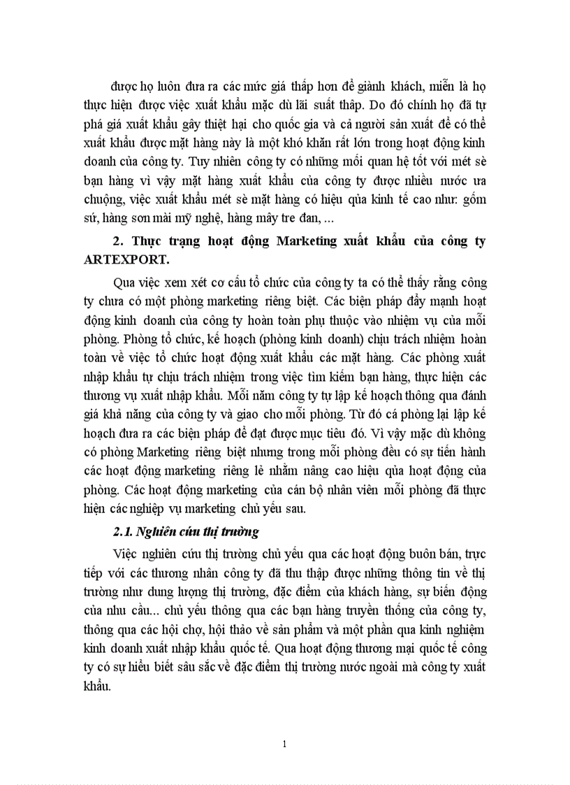 image for page Phát triển hoạt động Marketing trong kinh doanh xuất khẩu mặt hàng thủ công mỹ nghệ ở công ty xuất nhập khẩu ARTEXPORT 1