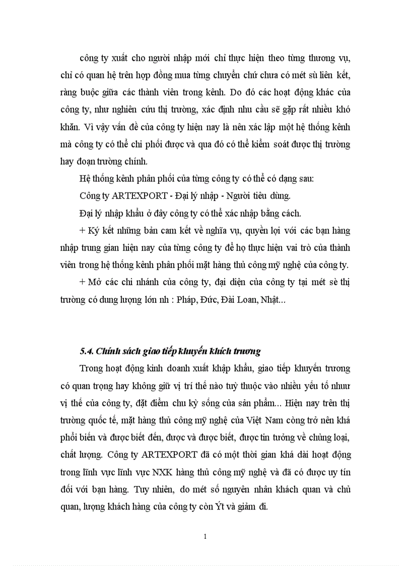 image for page Phát triển hoạt động Marketing trong kinh doanh xuất khẩu mặt hàng thủ công mỹ nghệ ở công ty xuất nhập khẩu ARTEXPORT 1