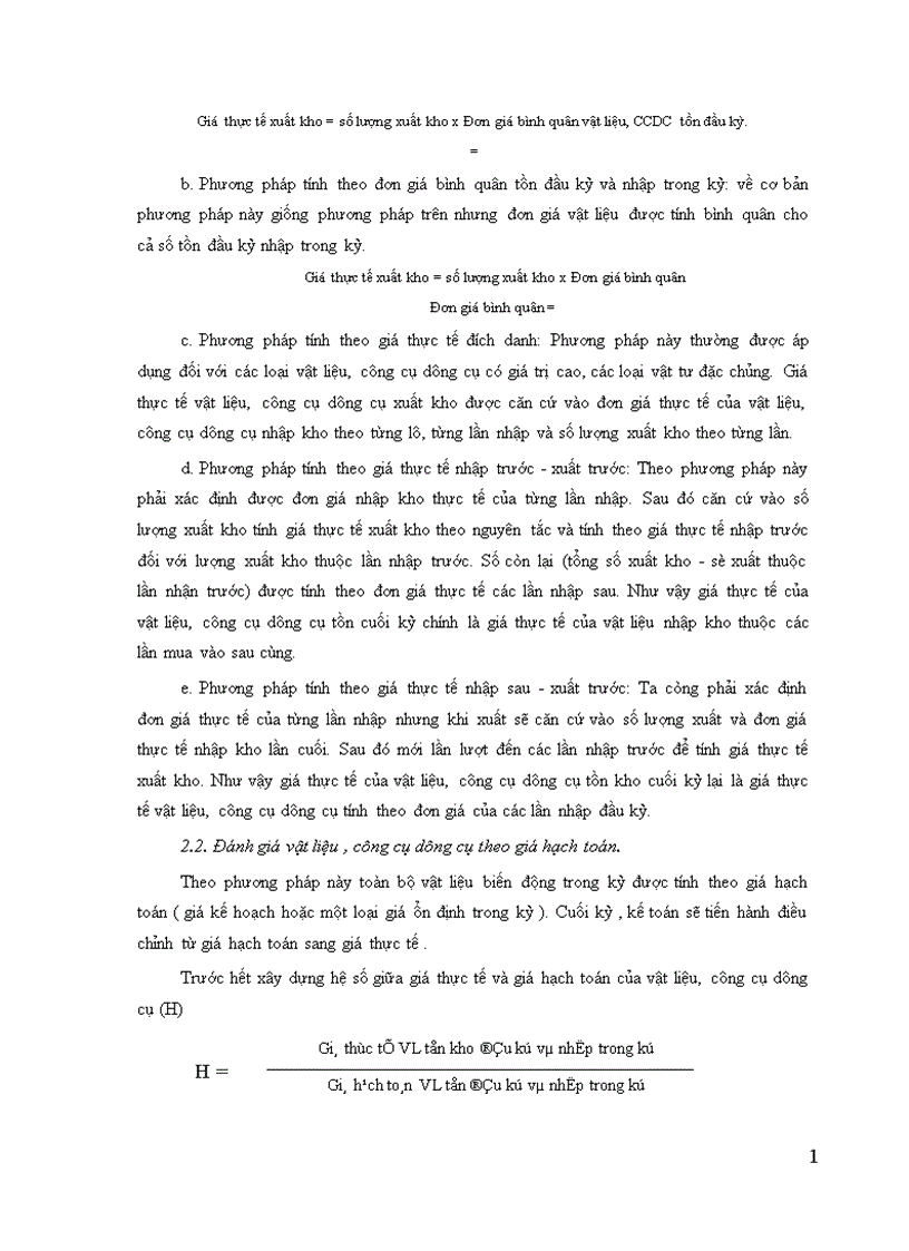 image for page Kế toán nguyên vật liệu công cụ dụng cụ ở công ty xây dựng Hương Giang Bộ quốc phòng 1