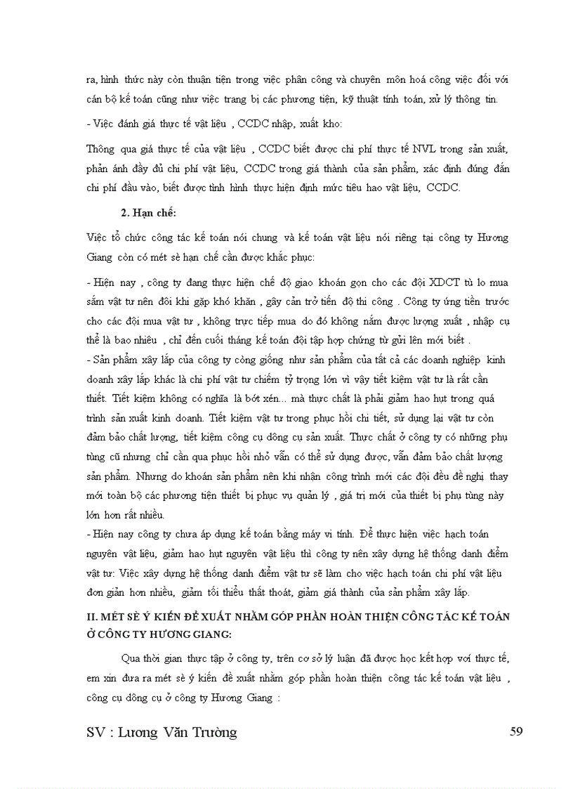 image for page Kế toán nguyên vật liệu công cụ dụng cụ ở công ty xây dựng Hương Giang Bộ quốc phòng 1