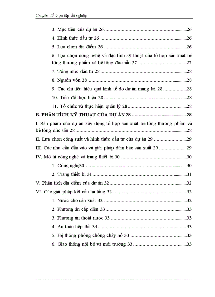 image for page Phân tích dự án đầu tư xây dựng tổ hợp sản xuất bê tông thương phẩm và bê tông đúc sẵn của Công ty vật liệu xây dựng và xây lắp thương mại Bộ thương mại 1