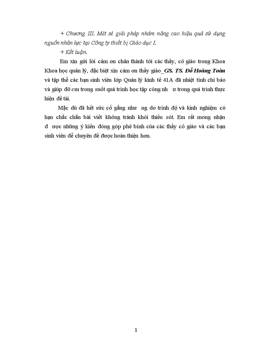 image for page Một số giải pháp nhằm nâng cao hiệu quả sử dụng nguồn nhân lực tại Công ty thiết bị Giáo dục I trong xu thế hội nhập 1