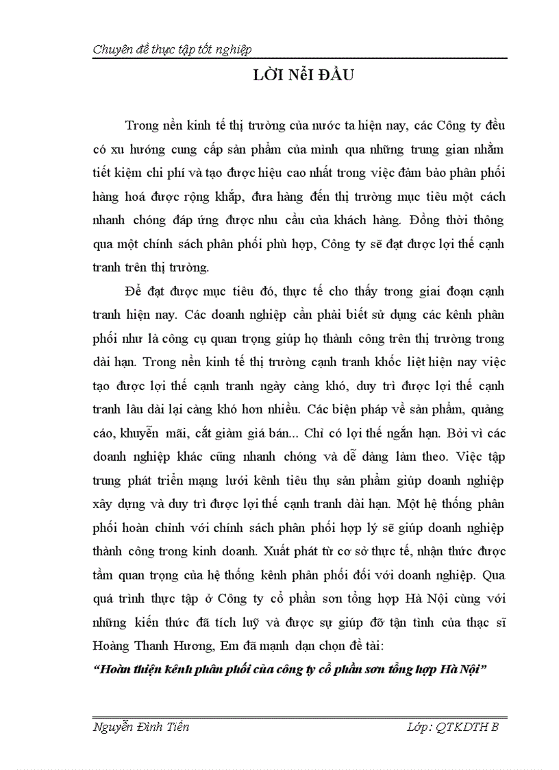 image for page Hoàn thiện kênh phân phối của công ty cổ phần sơn tổng hợp Hà Nội 1