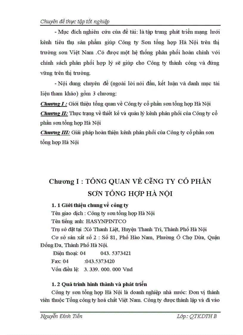 image for page Hoàn thiện kênh phân phối của công ty cổ phần sơn tổng hợp Hà Nội 1