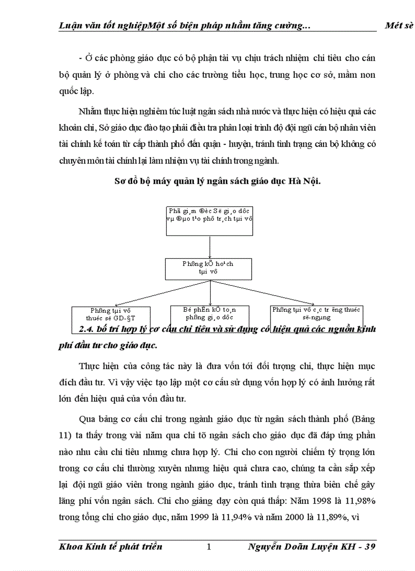 image for page Một số biện pháp nhằm tăng cường quản lí chi ngân sách nhà nước cho sự nghiệp giáo dục trên địa bàn thủ đô Hà nội đến năm 2005 1