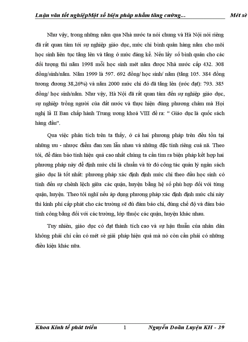 image for page Một số biện pháp nhằm tăng cường quản lí chi ngân sách nhà nước cho sự nghiệp giáo dục trên địa bàn thủ đô Hà nội đến năm 2005 1