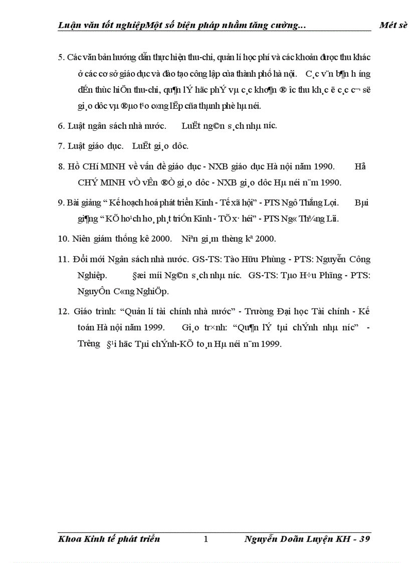 image for page Một số biện pháp nhằm tăng cường quản lí chi ngân sách nhà nước cho sự nghiệp giáo dục trên địa bàn thủ đô Hà nội đến năm 2005 1