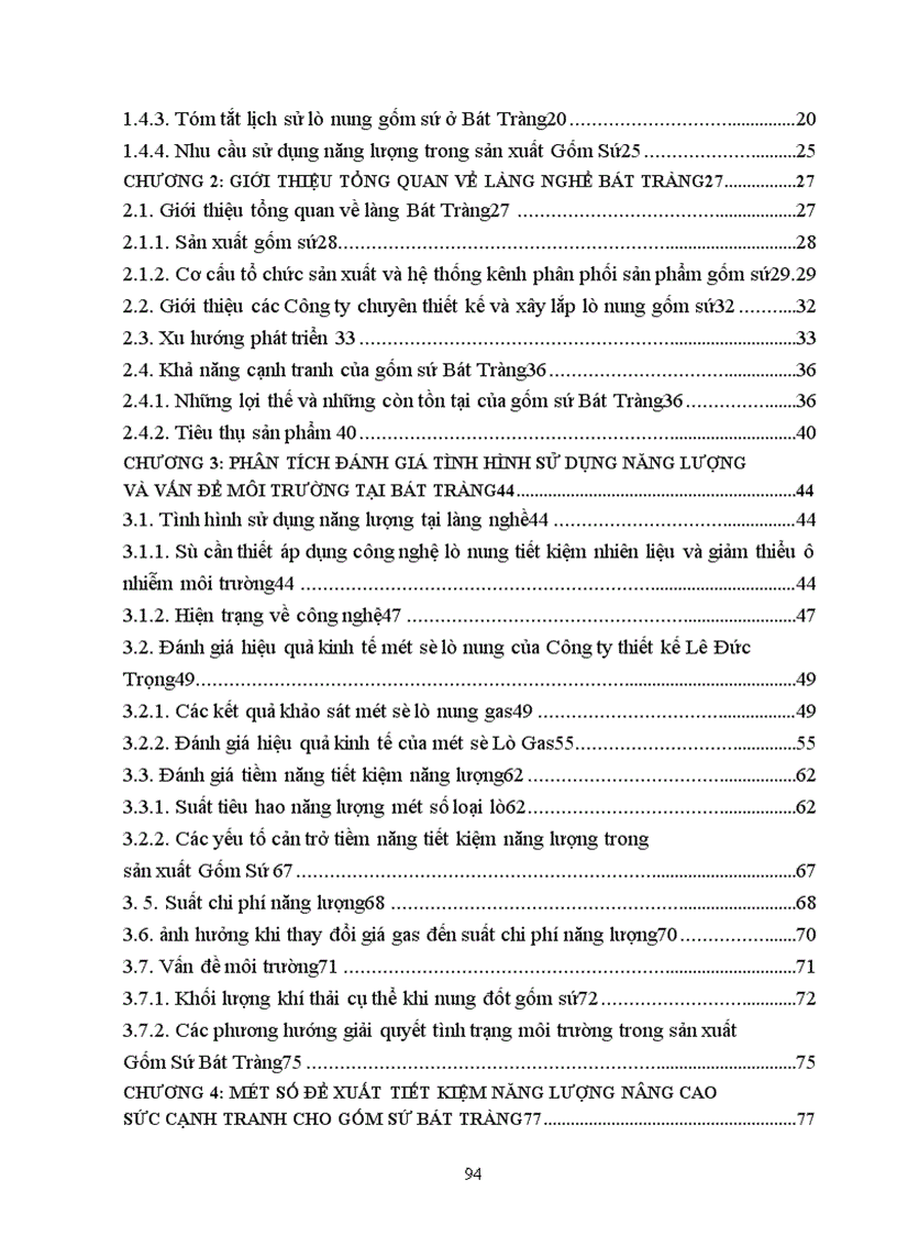 image for page Vấn đề tiềm năng tiết kiệm năng lượng nâng cao hiệu quả sử dụng lò gas nhằm tăng khả năng cạnh tranh gốm sứ trong làng nghề gốm sứ Bát Tràng