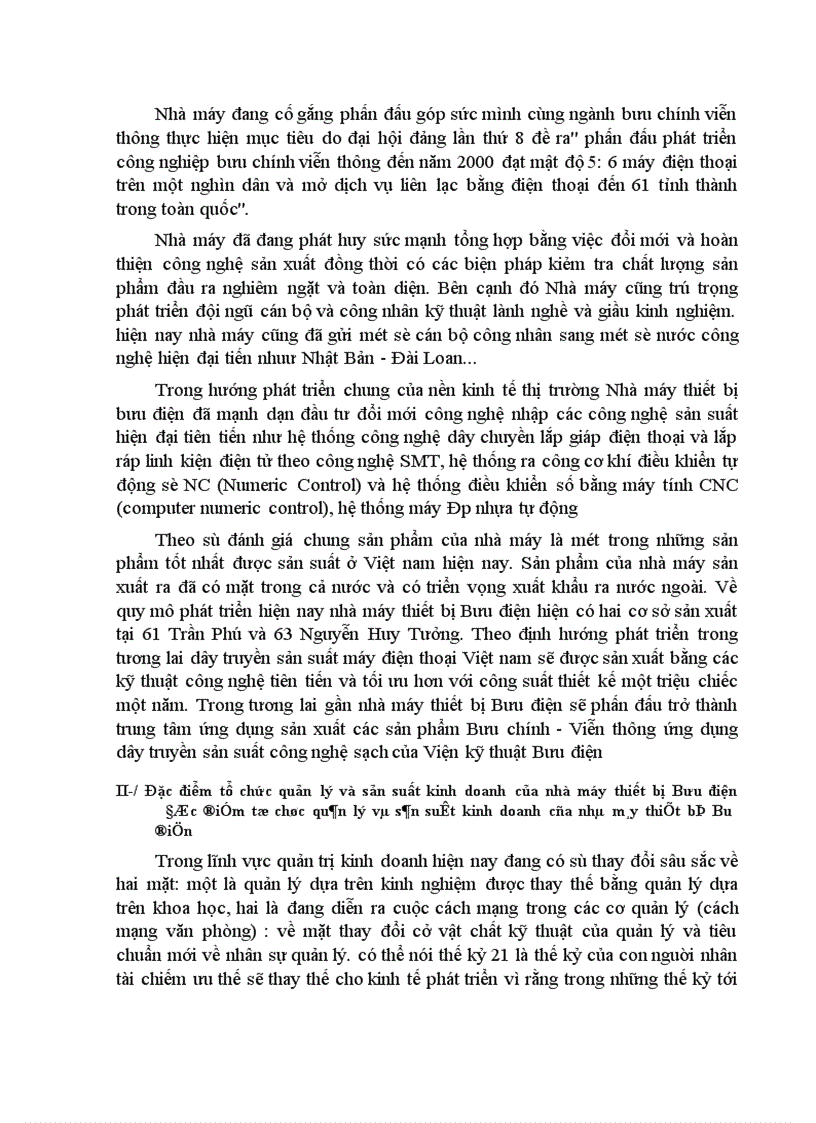 image for page Tổ chức kế toán tập hợp chi phí và tính giá thành sản phẩm tại Nhà máy Thiết bị Bưu điện 1