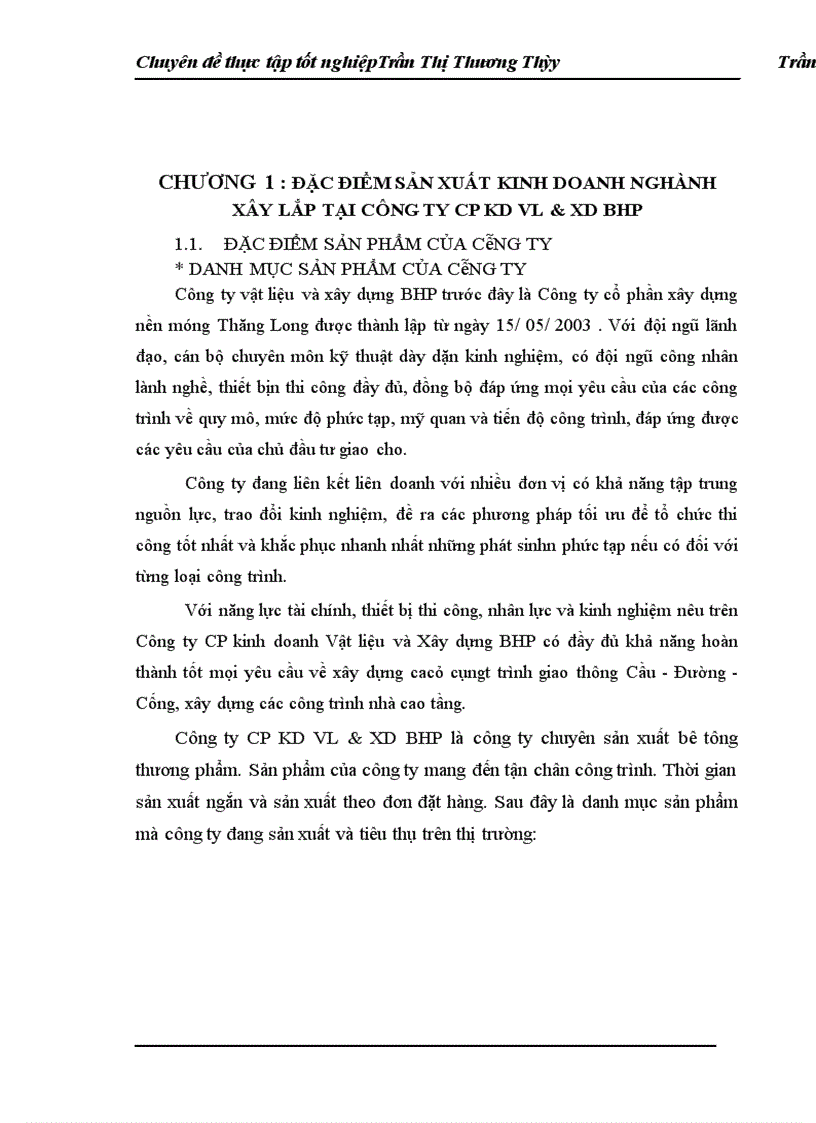 image for page Hoàn Thành cụng tác kế toán tập hợp chi phí và tính giá thành sản phẩm xây lắp tại Cônng ty Cổ phần Kinh doanh Vật liệu và Xây dựng BHP