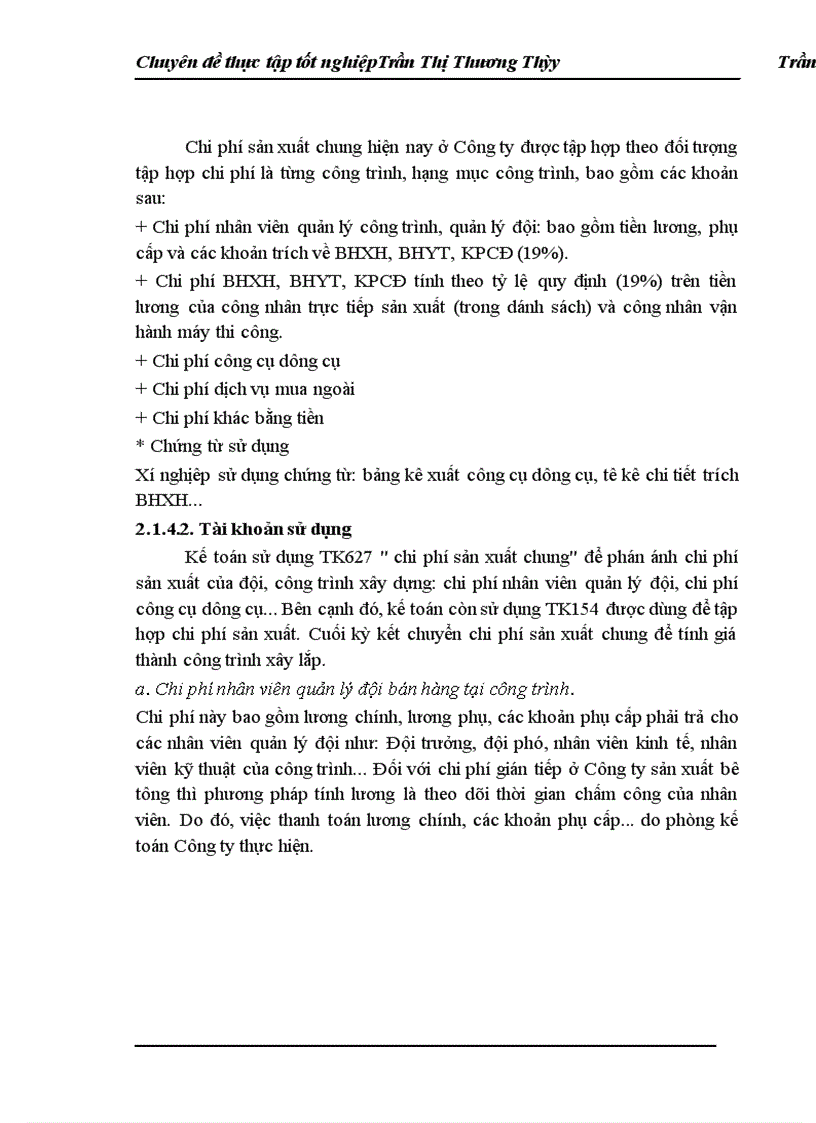 image for page Hoàn Thành cụng tác kế toán tập hợp chi phí và tính giá thành sản phẩm xây lắp tại Cônng ty Cổ phần Kinh doanh Vật liệu và Xây dựng BHP