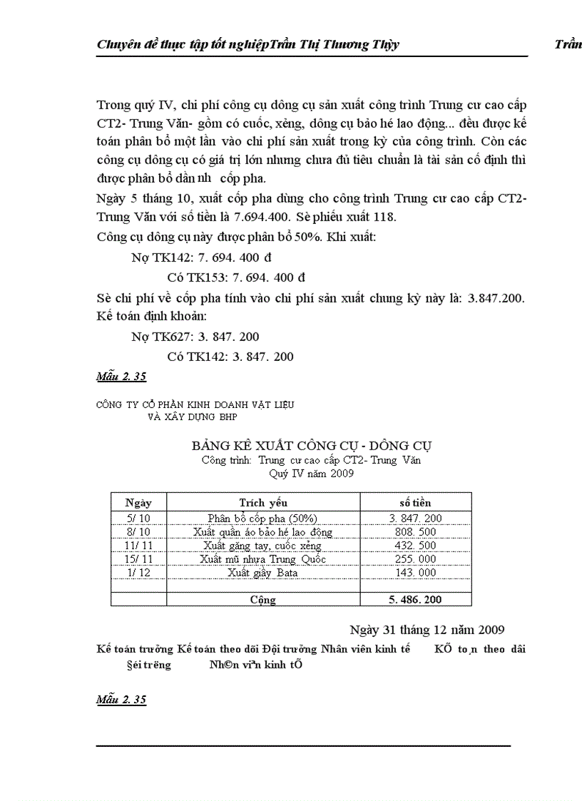 image for page Hoàn Thành cụng tác kế toán tập hợp chi phí và tính giá thành sản phẩm xây lắp tại Cônng ty Cổ phần Kinh doanh Vật liệu và Xây dựng BHP