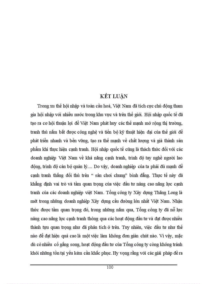 image for page Đầu tư nâng cao năng lực cạnh tranh của Tổng công ty Xây dựng Thăng Long 1