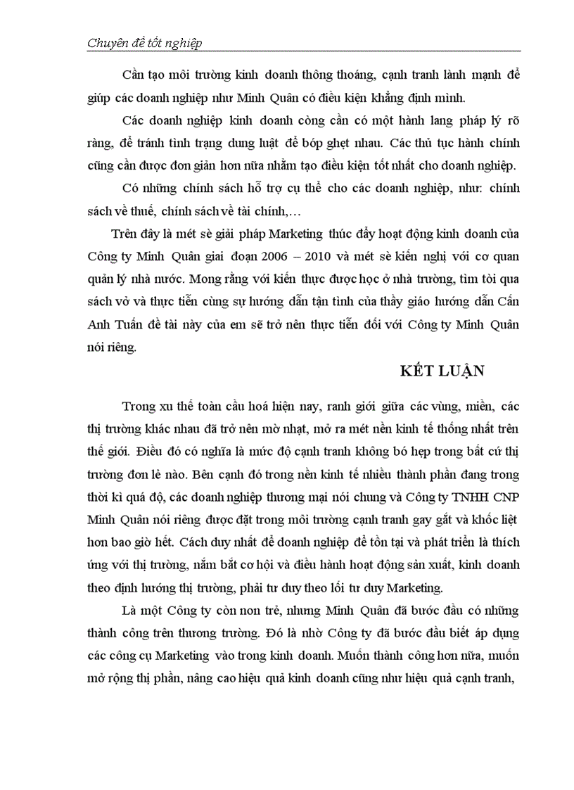 image for page Giải pháp Marketing thúc đẩy hoạt động kinh doanh của Công ty công nghệ phẩm Minh Quân 1