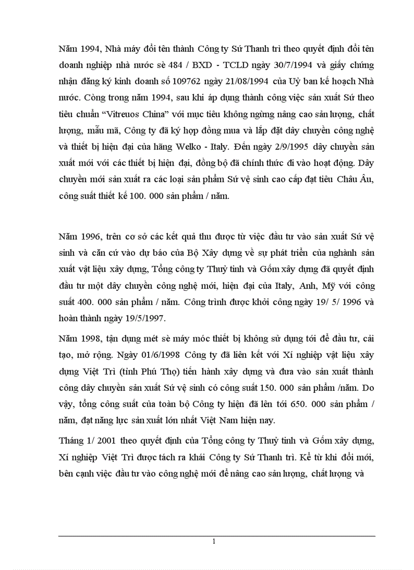 image for page Kế toán tiền lương và các khoản trích theo lương tại Công ty Sứ Thanh Trì thuộc Tổng Công ty Thuỷ tinh và Gốm xây dựng 1