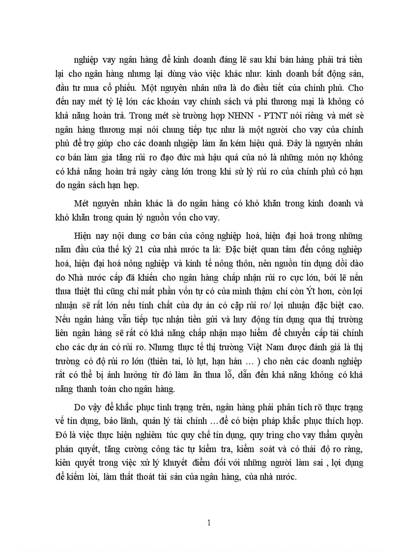 image for page Giải pháp mở rộng tín dụng đối với các doanh nghiệp ngoài quốc doanh tại chi nhánh NHNN PTNT Hà Nội