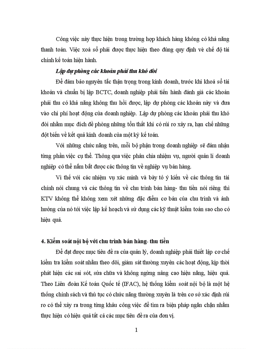image for page Kiểm toán chu trình bán hàng thu tiền trong kiểm toán BCTC do Công ty Kiểm toán và Dịch vụ Tin học AISC thực hiện 1