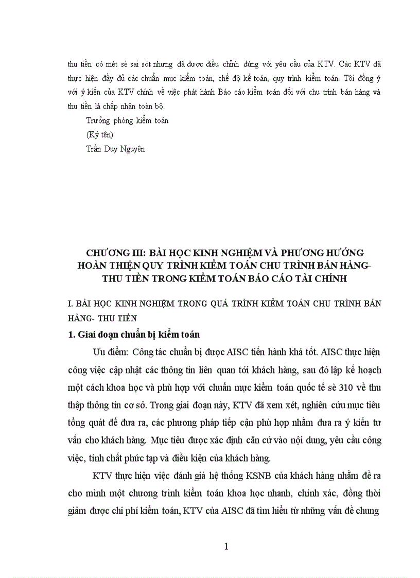 image for page Kiểm toán chu trình bán hàng thu tiền trong kiểm toán BCTC do Công ty Kiểm toán và Dịch vụ Tin học AISC thực hiện 1
