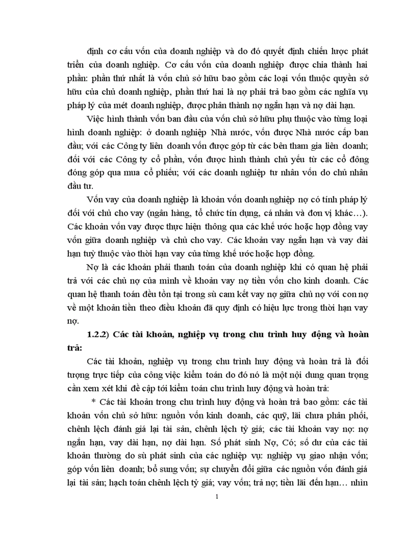 image for page Thực trạng kiểm toán chu trình huy động và hoàn trả vốn do Công ty dịch vụ tư vấn tài chính kế toán và kiểm toán thực hiện 1