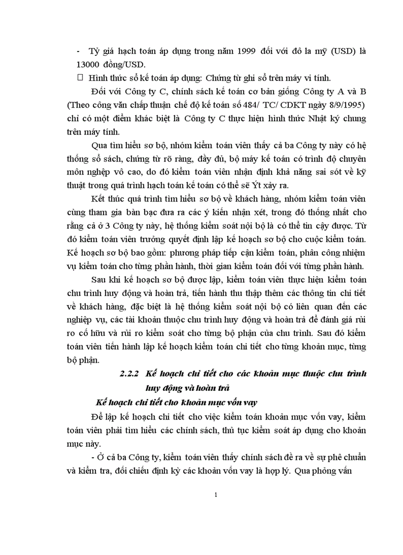 image for page Thực trạng kiểm toán chu trình huy động và hoàn trả vốn do Công ty dịch vụ tư vấn tài chính kế toán và kiểm toán thực hiện 1