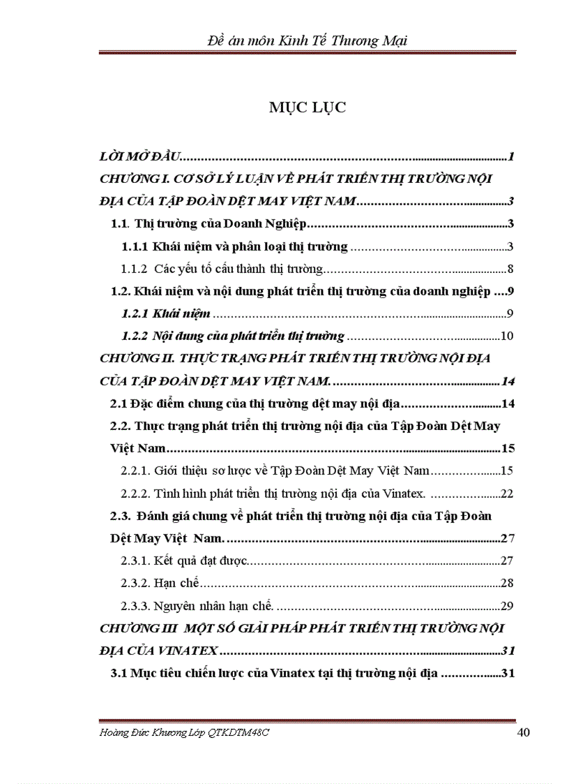 image for page Phát triển thị trường nội địa của Tập Đoàn Dệt May Việt Nam Vinatex