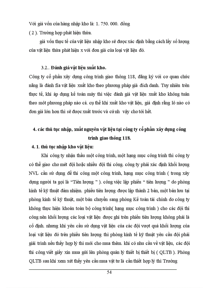 image for page Công tác quản lý nguyên vật liệu ở Công ty cổ phần xây dựng công trình giao thông 118 1