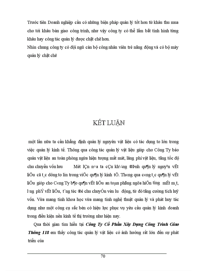 image for page Công tác quản lý nguyên vật liệu ở Công ty cổ phần xây dựng công trình giao thông 118 1
