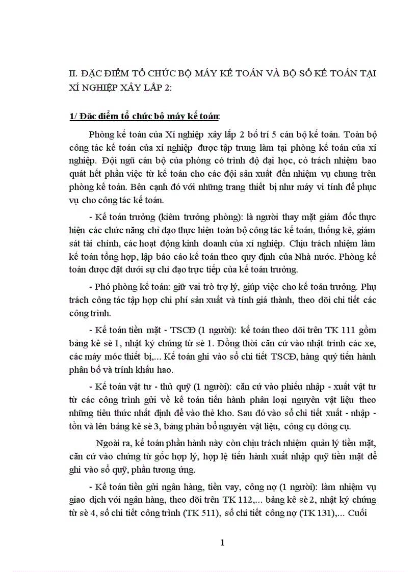 image for page Kế toán chi phí sản xuất và tính giá thành sản phẩm Tại Xí nghiệp xây lắp số 2 1