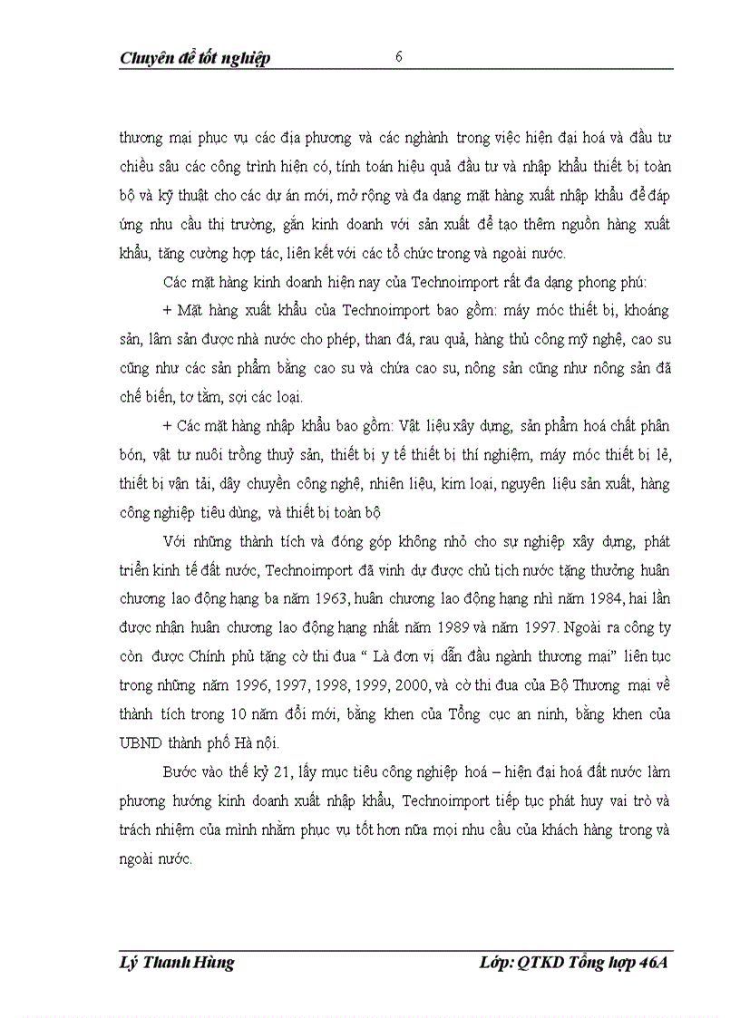 Thực trạng và giải pháp nhằm nâng cao hiệu quả nhập khẩu thiết bị toàn bộ tại công ty xuất nhập khẩu thiết bị toàn bộ và kỹ thuật Technoimport 1