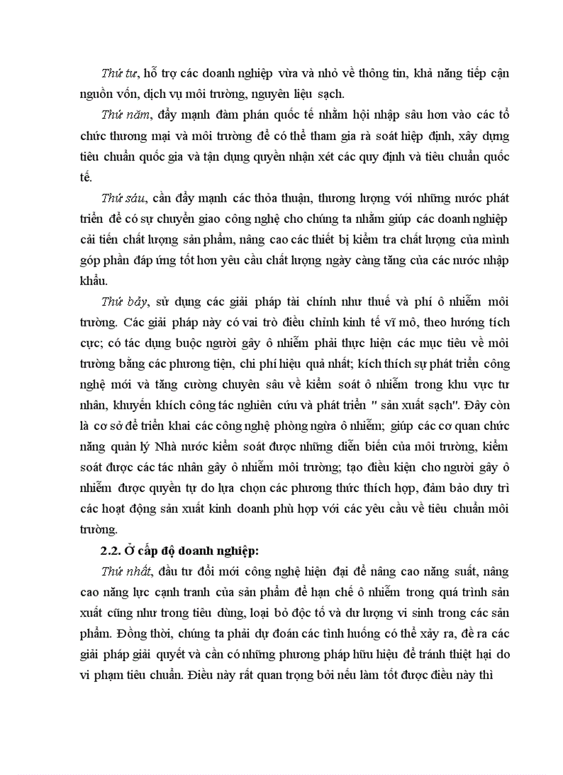 image for page Các rào cản môi trường đối với hàng dệt may xuất khẩu Việt Nam