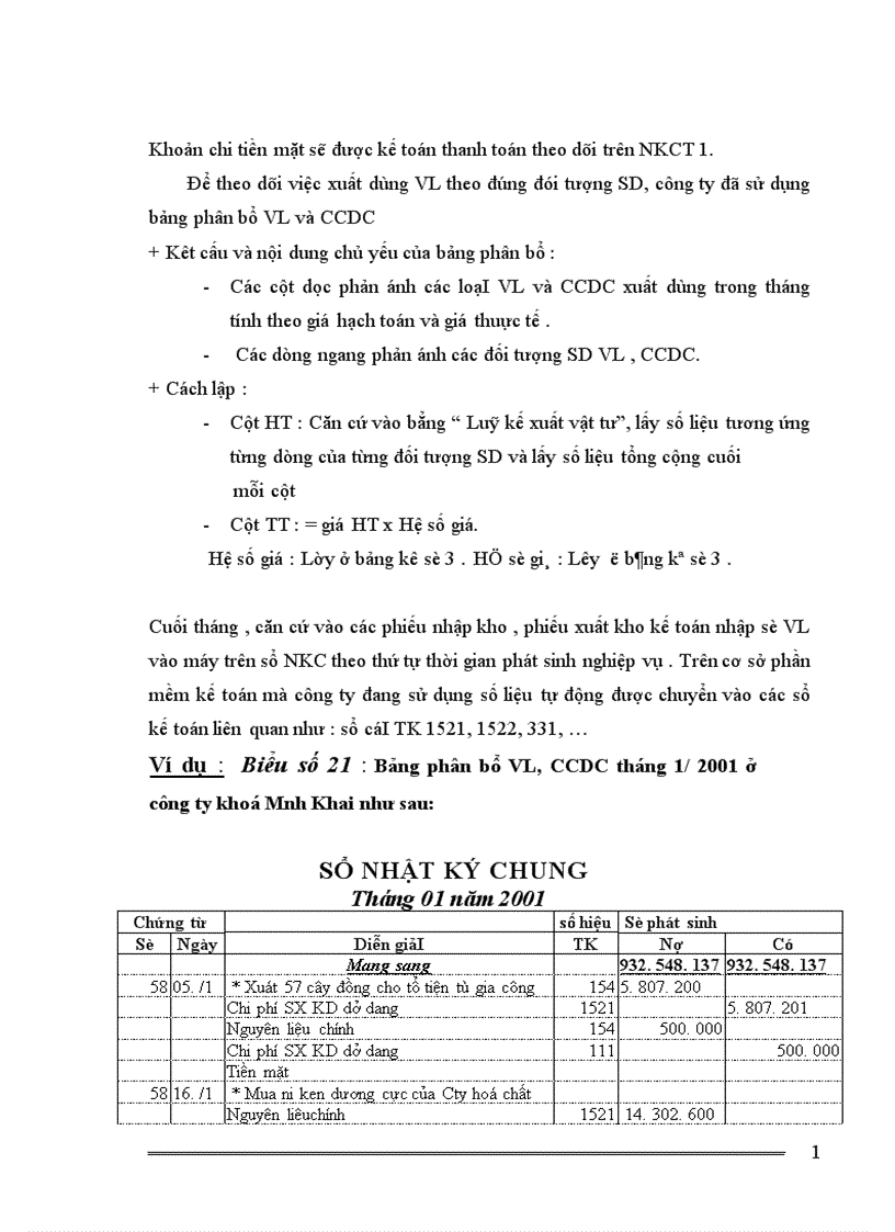 image for page Tổ chức công tác kế toán nguyên vật liệu của công ty khoá Minh Khai 1
