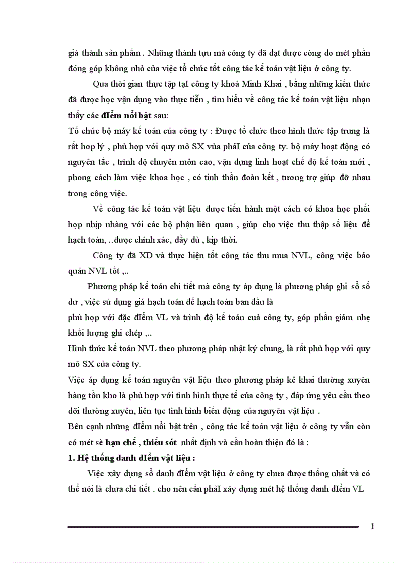 image for page Tổ chức công tác kế toán nguyên vật liệu của công ty khoá Minh Khai 1