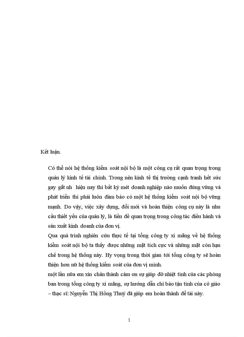 image for page Hoàn thiện hệ thống kiểm soát nội bộ tại tổng công ty xi măng Việt Nam 1