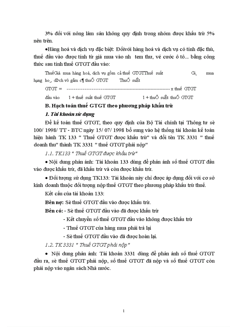 Kế toán thuế giá trị gia tăng trong việc vận dụng ở nước ta hiện nay 1