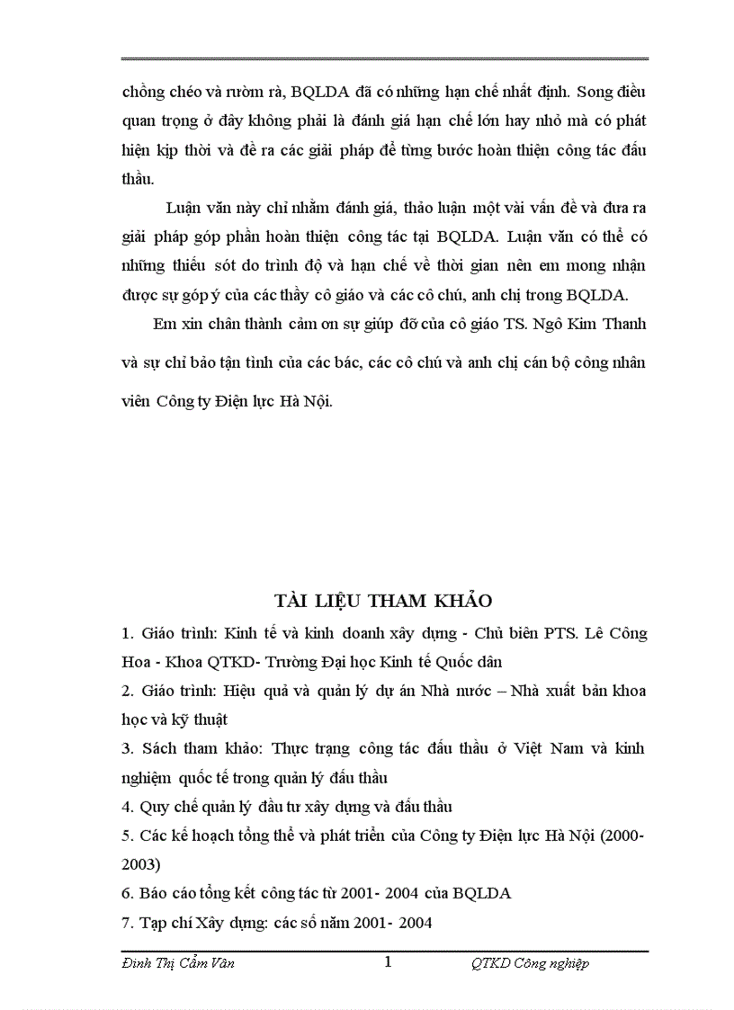 image for page thực trạng công tác tổ chức đấu thầu tại ban quản lý dự án lưới điện hà nội