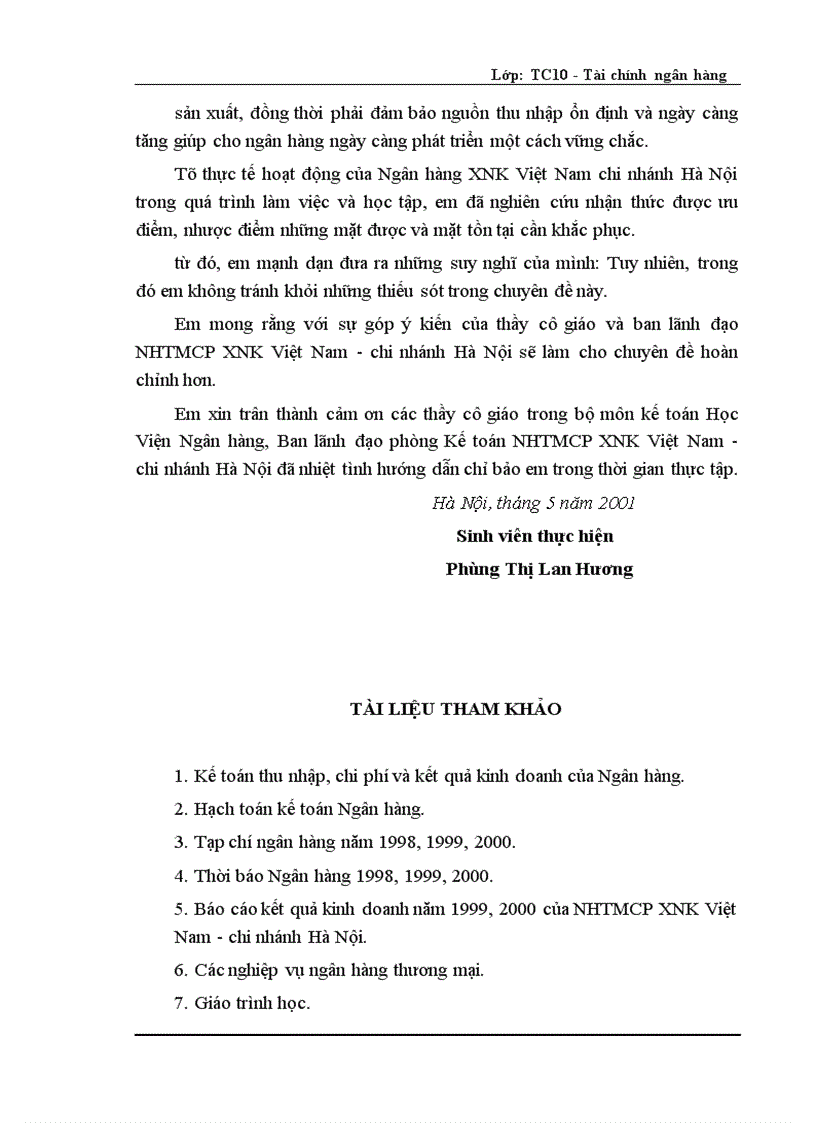 image for page Một số vấn đề về thu nhập chi phí và kết quả kinh doanh của ngân hàng thương mại cổ phần xuất nhập khẩu Việt Nam chi nhánh Hà Nội