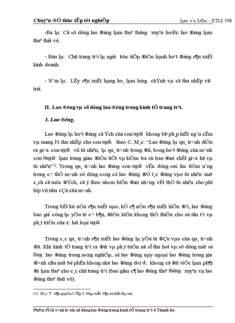 image for page Phân tích tình hình sử dụng lao động trong các trang trại ở Thanh Hoá 1