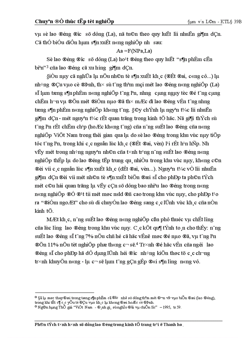 image for page Phân tích tình hình sử dụng lao động trong các trang trại ở Thanh Hoá 1