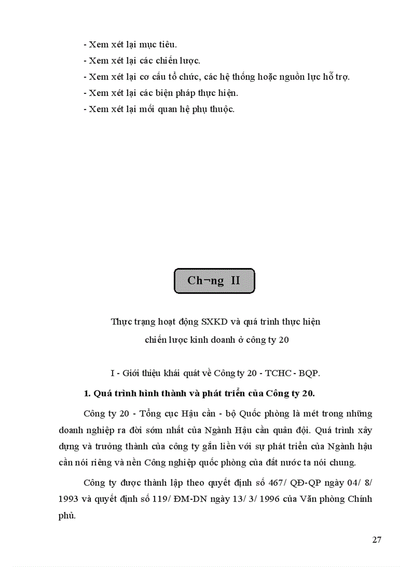 image for page Một số giải pháp chủ yếu góp phần nâng cao hiệu quả của việc xây dựng và thực hiện chiến lược kinh doanh của Công ty 20 1