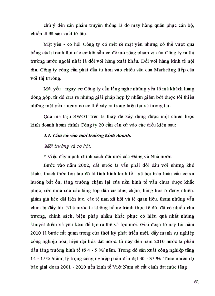 image for page Một số giải pháp chủ yếu góp phần nâng cao hiệu quả của việc xây dựng và thực hiện chiến lược kinh doanh của Công ty 20 1